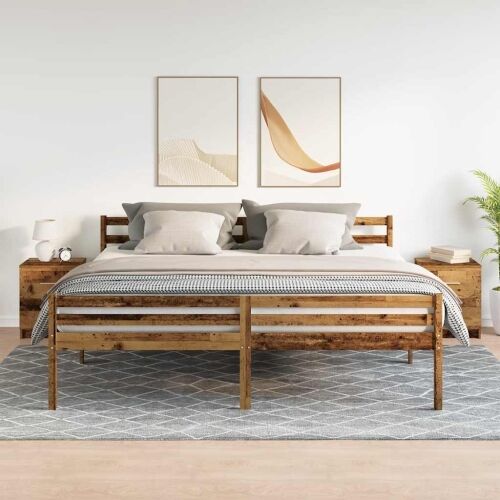 Noćni ormarići 2 kom s 2 ladice staro drvo 40x36x50 cm - Staro drvo 2 Cijena