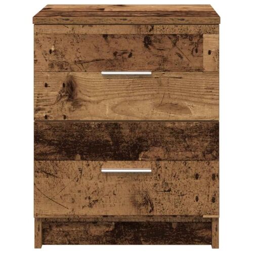 Noćni ormarići 2 kom s 2 ladice staro drvo 40x36x50 cm - Staro drvo 2 Cijena