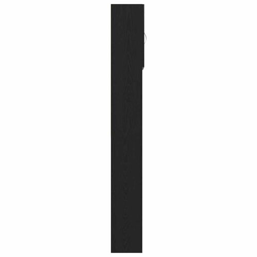 Ormarić za perilicu rublja crni hrast 64x24x190 cm inženjerski drvo - Crni hrast 1 Crni hrast Cijena