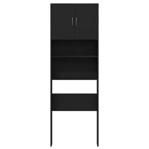 Ormarić za perilicu rublja crni hrast 64x24x190 cm inženjerski drvo - Crni hrast Cijena
