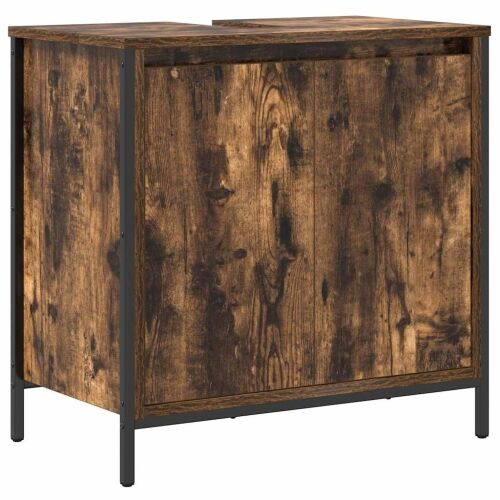 Ormarić za Lavabo - Umivaonik od dimljenog hrasta 60x34,5x60 cm - Dimljeni hrast 1 Dimljeni hrast Cijena
