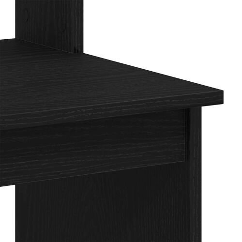Radni stol s policama Crni hrast 102x45x148 cm Konstruirano drvo - Crni hrast Cijena