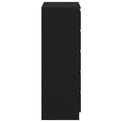 Ormarić s ladicama crni hrast 60x36x103 cm inženjerski drvo - Crni hrast Cijena