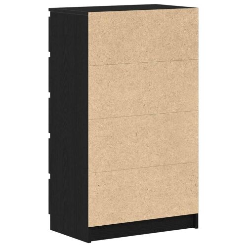Ormarić s ladicama crni hrast 60x36x103 cm inženjerski drvo - Crni hrast Cijena