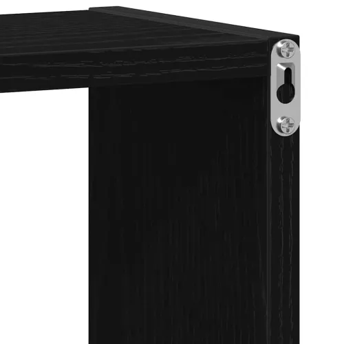 Zidne kockaste police 2 kom crni hrast 30x15x30 cm inženjersko drvo - Crni hrast 30 x 15 x 30 cm 2 Cijena