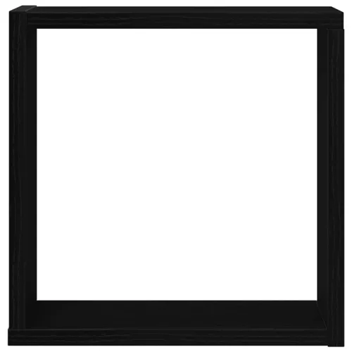 Zidne kockaste police 2 kom crni hrast 30x15x30 cm inženjersko drvo - Crni hrast 30 x 15 x 30 cm 2 Cijena
