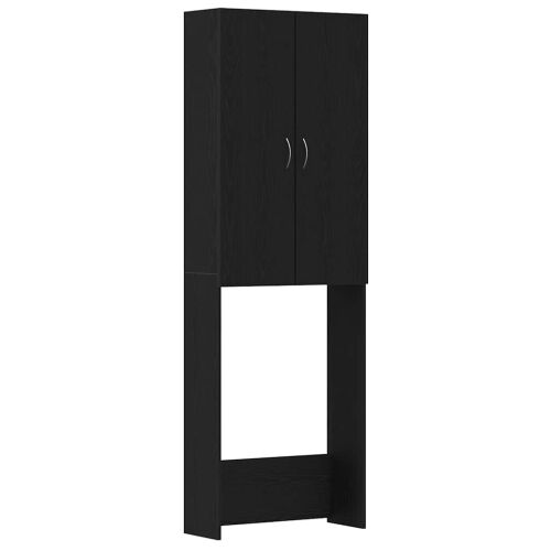 Ormarić za perilicu rublja crni hrast 64x25,5x190 cm - Crni hrast 1 Crni hrast Cijena