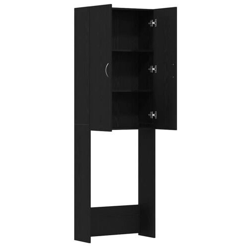 Ormarić za perilicu rublja crni hrast 64x25,5x190 cm - Crni hrast 1 Crni hrast Cijena