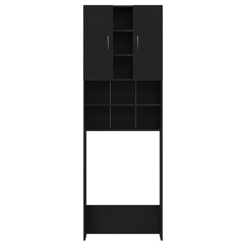 Ormarić za perilicu rublja crni hrast 64x25,5x190 cm - Crni hrast 1 Crni hrast Cijena