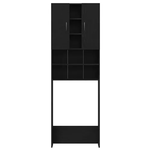 Ormarić za perilicu rublja crni hrast 64x25,5x190 cm - Crni hrast Cijena
