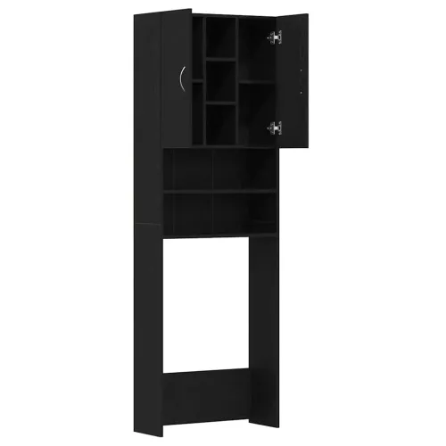 Ormarić za perilicu rublja crni hrast 64x25,5x190 cm - Crni hrast Cijena