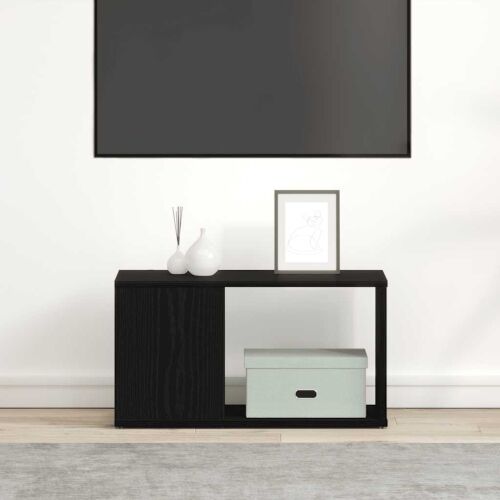 TV ormarić crni hrast 60x24x32 cm inženjerski drvo - Crni hrast 60 x 24 x 32 cm Cijena