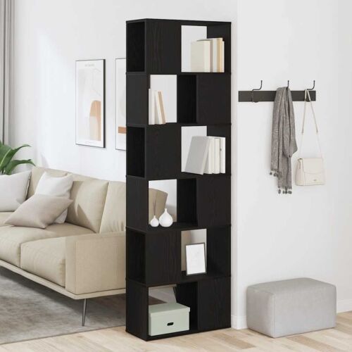 Ormar za knjige/Pregrada za sobu crni hrast 60x24x186 cm - Crni hrast 60 x 24 x 186 cm Cijena