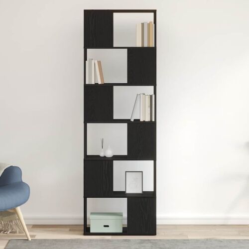Ormar za knjige/Pregrada za sobu crni hrast 60x24x186 cm - Crni hrast 60 x 24 x 186 cm Cijena