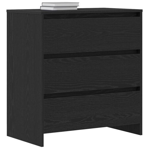 Komoda crni hrast 70x41x75 cm Inženirsko drvo - Crni hrast Cijena
