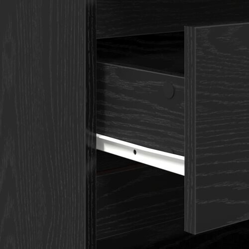 Komoda crni hrast 70x41x75 cm Inženirsko drvo - Crni hrast Cijena