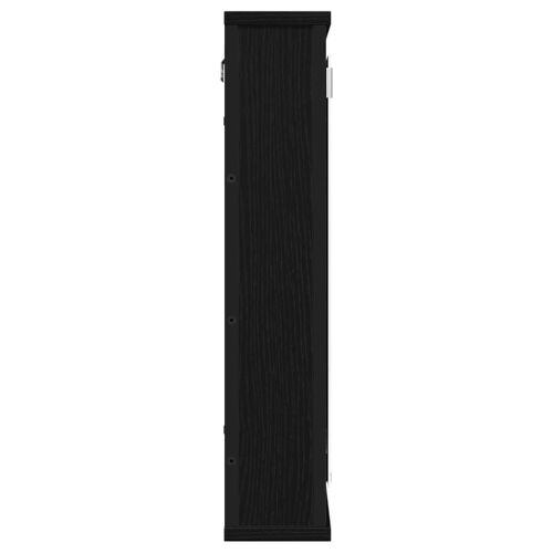 Ormarić za kupaonsko ogledalo crni hrast 42x12x60 cm inženjerski drvo - Crni hrast 1 Crni hrast Cijena