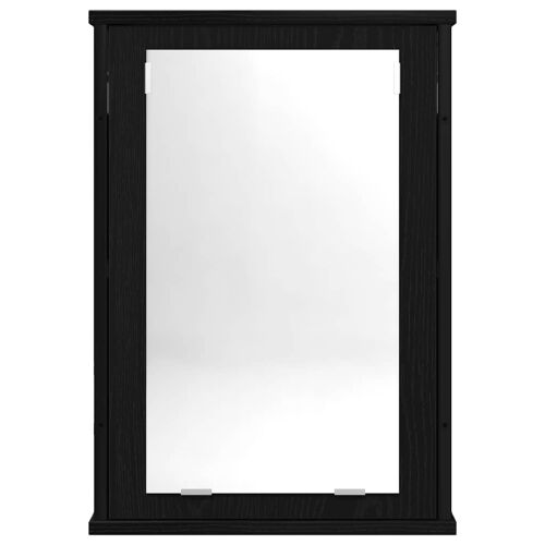 Ormarić za kupaonsko ogledalo crni hrast 42x12x60 cm inženjerski drvo - Crni hrast 1 Crni hrast Cijena