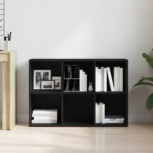 Ormar za knjige crni hrast 66x30x98 cm inženjerski drvo - Crni hrast 66 x 30 x 98 cm Cijena