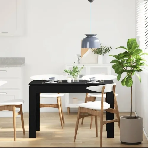 Blagovaonski stol Crni hrast 120x60x76 cm Konstruirano drvo - Crni hrast Cijena