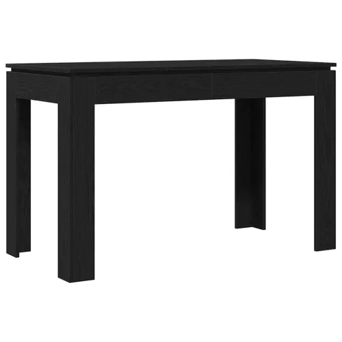 Blagovaonski stol Crni hrast 120x60x76 cm Konstruirano drvo - Crni hrast Cijena