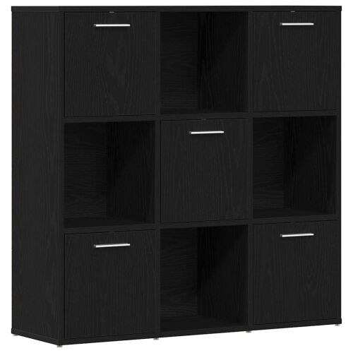 Knjižni ormarić crni hrast 90x28x90 cm inženjerski drvo - Crni hrast 1 Crni hrast Cijena