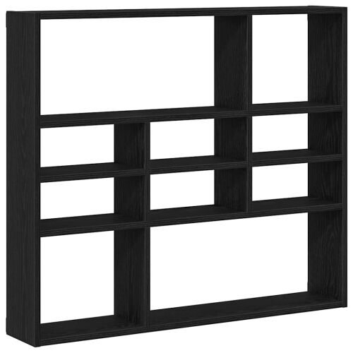 Zidna polica crni hrast 90x16x78 cm inženjerski drvo - Crni hrast 1 1 Crni hrast Cijena