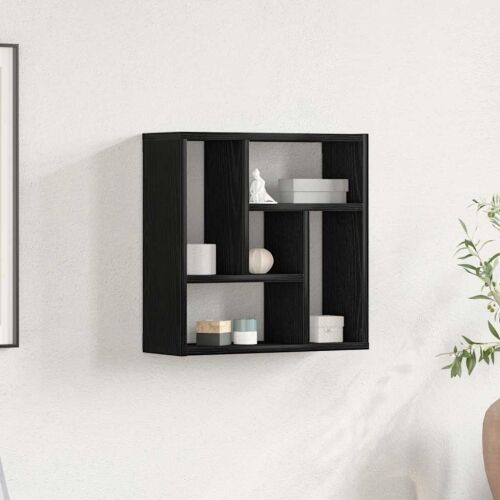 Zidna polica crni hrast 45x16x45 cm inženjerski drvo - Crni hrast 1 1 Crni hrast Cijena