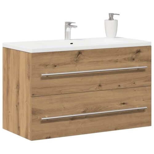 Ormarić za Lavabo - Umivaonik u kupaonici Artisan hrast 80x38,5x48 cm Konstruirano drvo - hrast artisan 80 x 38.5 x 48 cm 1 1 Cijena