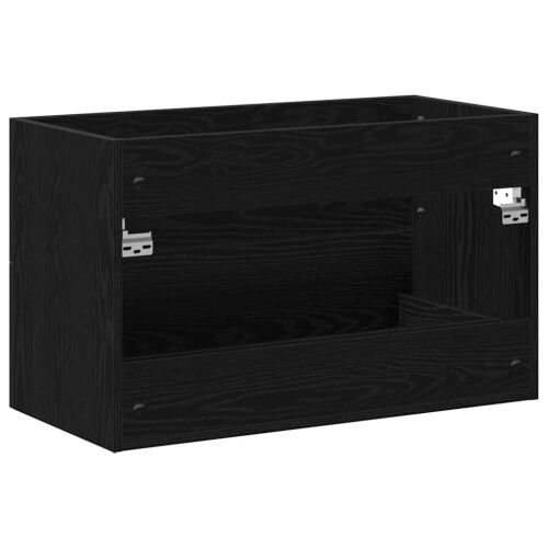 Ormarić za Lavabo - Umivaonik crni hrast 80x38,5x48 cm Konstruirano drvo - Crni hrast 80 x 38.5 x 48 cm 1 1 Cijena