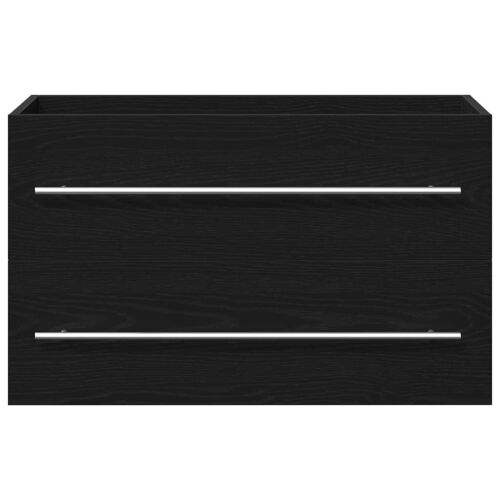 Ormarić za Lavabo - Umivaonik crni hrast 80x38,5x48 cm Konstruirano drvo - Crni hrast 80 x 38.5 x 48 cm 1 1 Cijena