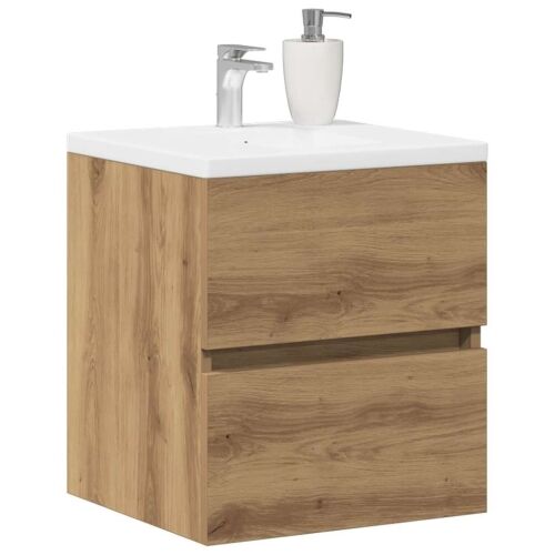 Ormarić za Lavabo - Umivaonik u kupaonici Artisan hrast 41x38,5x45 cm Konstruirano drvo - hrast artisan 41 x 38.5 x 45 cm 1 1 Cijena
