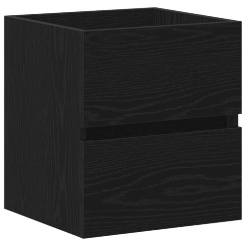 Ormarić za Lavabo - Umivaonik u kupaonici crni hrast 41x38,5x45 cm inženjerski drvo - Crni hrast 41 x 38.5 x 45 cm 1 1 Cijena