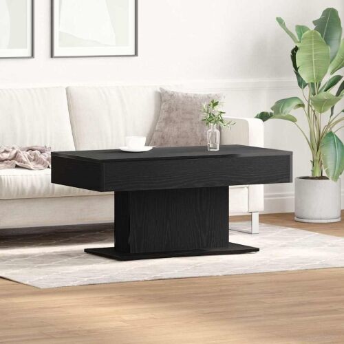 Stolić za kavu Crni hrast 96 x 50 x 45 cm Konstruirano drvo - Crni hrast Cijena