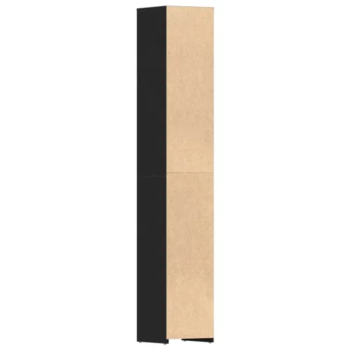 Kupaonski ormarić crni hrast 30x30x183,5 cm inženjerski drvo - Crni hrast S ručkom Cijena