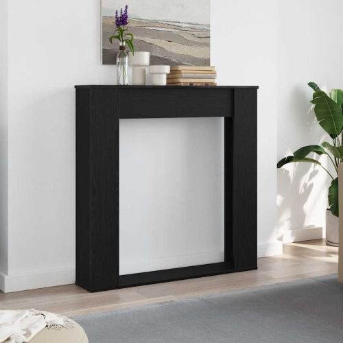 Okvir za kamin crni hrast 100x20x100 cm inženjerski drvo - Crni hrast Crni hrast Cijena