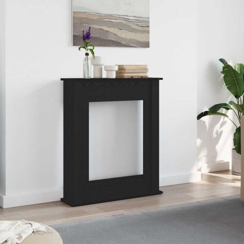 Okvir za kamin crni hrast 75x20x87,5 cm inženjerski drvo - Crni hrast Crni hrast Cijena