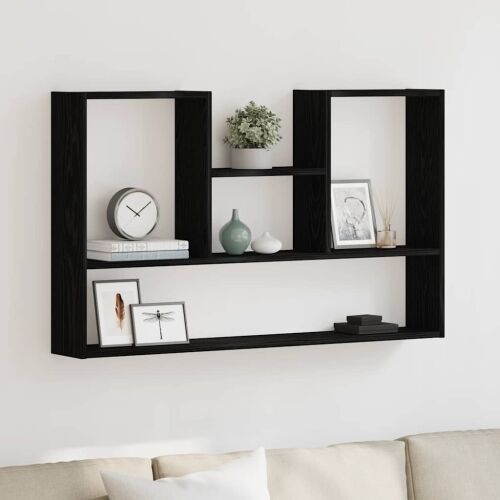 Zidna polica crni hrast 99x15x60 cm inženjerski drvo - Crni hrast 1 1 Crni hrast Cijena