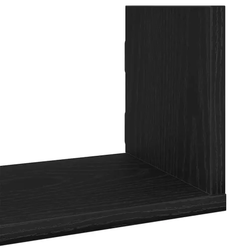 Zidne police 3 kom. Crni hrast 80x18x18 cm Konstruirano drvo - Crni hrast 80 x 18 x 18 cm Cijena
