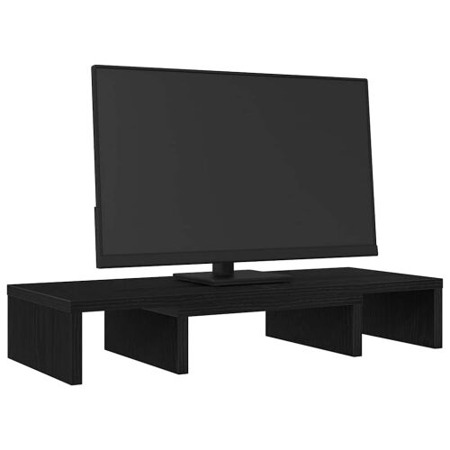Podesivi stalak za monitor crni hrast 60x24x10,5 cm inženjerski drvo - Crni hrast 60 x 24 x 10.5 cm Crni hrast 60 x 24 x 10.5 cm Cijena