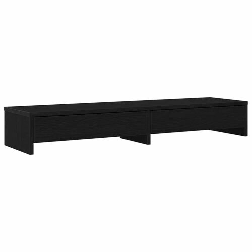 Stalak za monitor s ladicama Crni hrast 100x27x15 cm Konstruirano drvo - Crni hrast 100 x 27 x 15 cm Crni hrast 100 x 27 x 15 cm Cijena