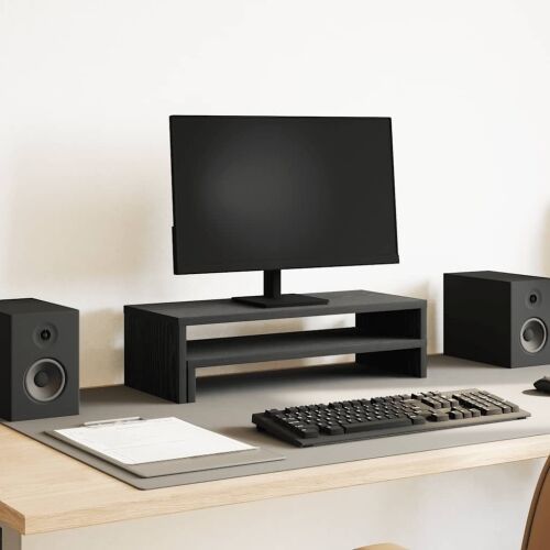 Stalak za monitor Crni hrast 54x22x15 cm Konstruirano drvo - Crni hrast Crni hrast Cijena