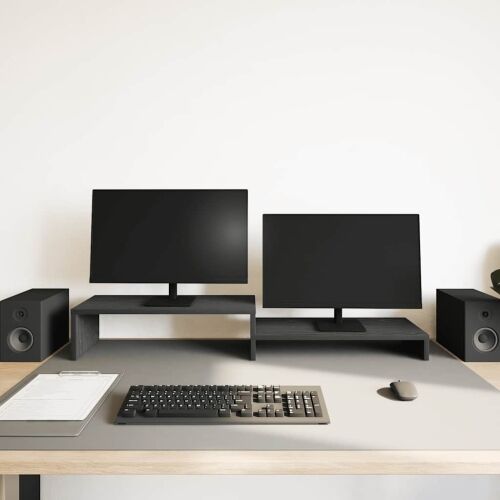 Stalak za monitor Crni hrast 54x22x15 cm Konstruirano drvo - Crni hrast Crni hrast Cijena