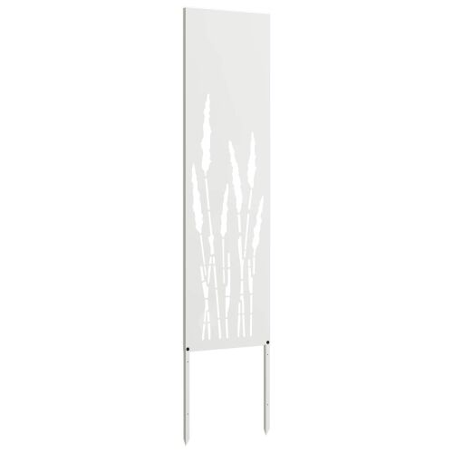Privatnost u vrtu Bijelo 32 x 140 cm Hladno valjana čelična - Bijela Trava 32 x 140 cm Cijena