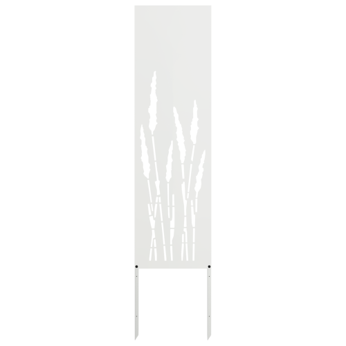 Privatnost u vrtu Bijelo 32 x 140 cm Hladno valjana čelična - Bijela Trava 32 x 140 cm Cijena