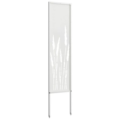 Privatnost u vrtu Bijelo 32 x 140 cm Hladno valjana čelična - Bijela Trava 32 x 140 cm Cijena