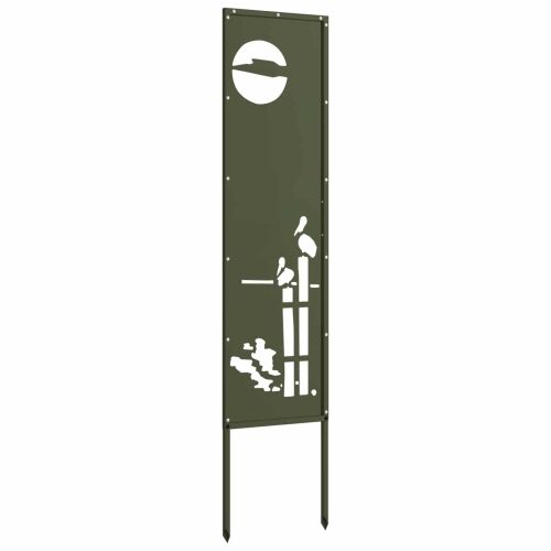 Privatnost u vrtu Rezbarija Maslinovo zelena 32 x 140 cm - Maslinastozelena Apstraktno 32 x 140 cm Cijena