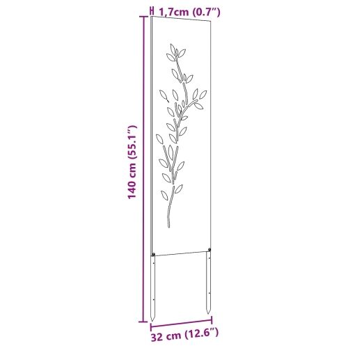 Privatnost u vrtu Cvjetni Maslinovo zelena 32 x 140 cm - Maslinastozelena List 32 x 140 cm Cijena