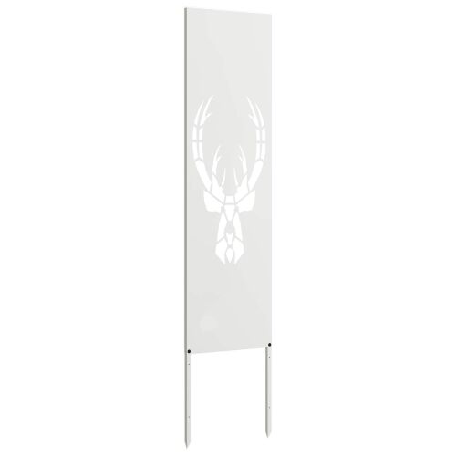 Privatnost u vrtu Bijelo 32 x 140 cm Hladno valjana čelična - Bijela Životinjski 32 x 140 cm Cijena