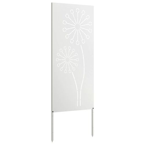 Privatnost u vrtu Bijelo 50 x 140 cm Hladno valjana čelična - Bijela Okruglo 50 x 140 cm Cijena